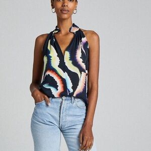 Alc silk printed top